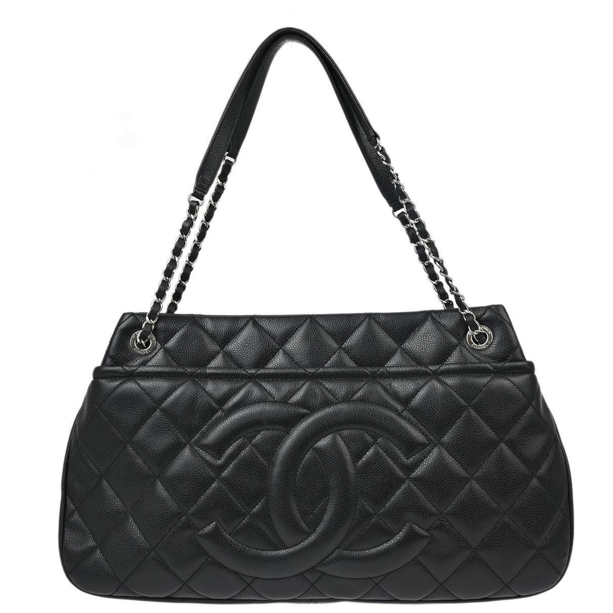 Chanel 2012-2013 Black Caviar Shoulder Tote