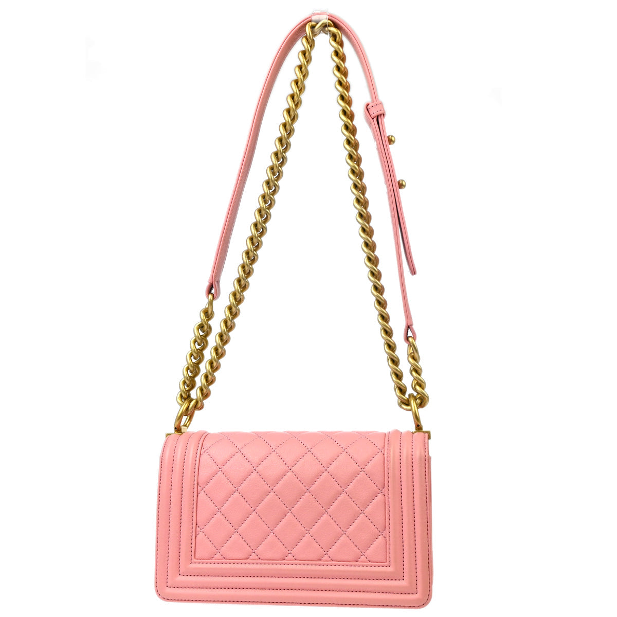 Boy Chanel 2019 Pink Calfskin Small Chain Shoulder Bag