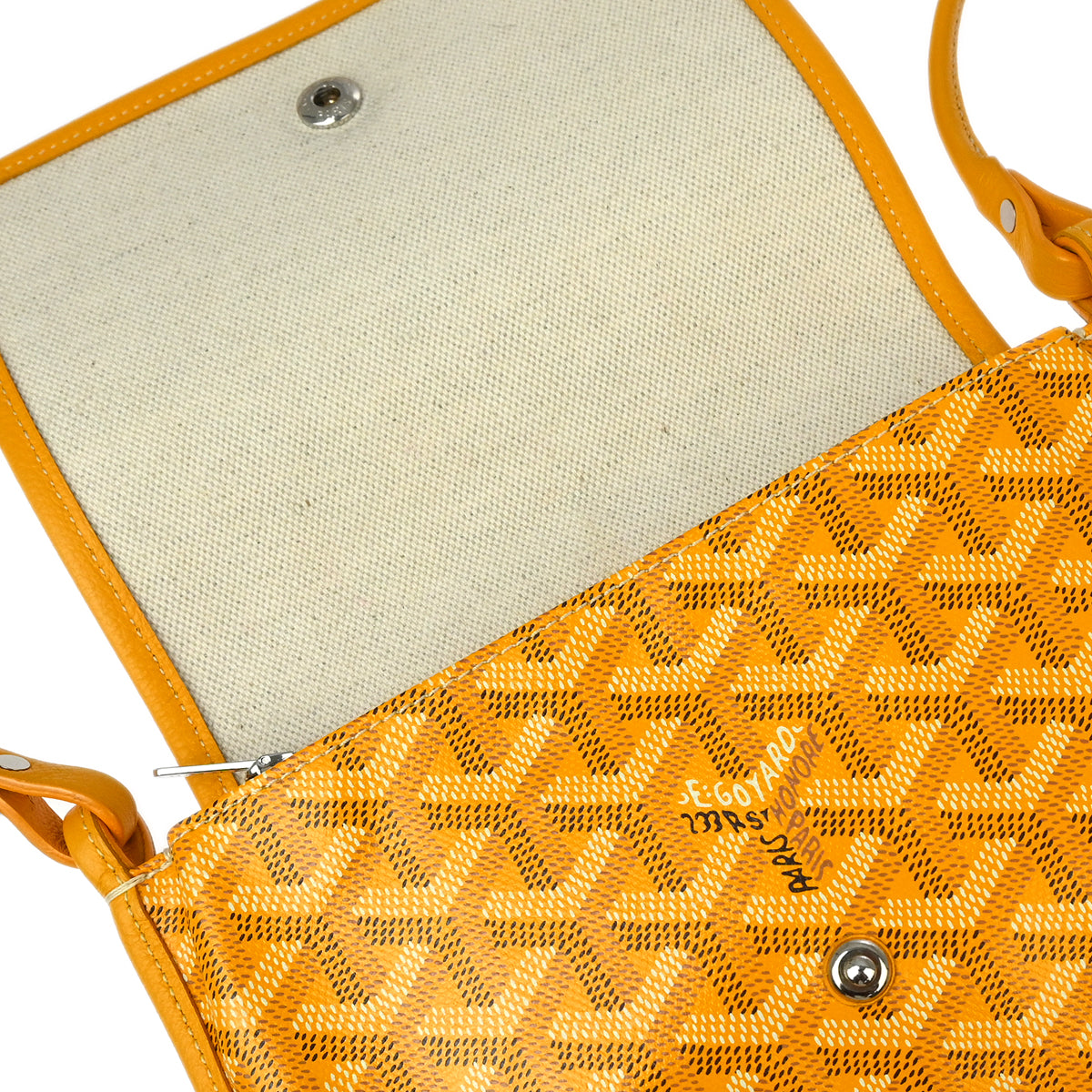 Goyard Yellow Plumet Shoulder Bag Pochette Wallet