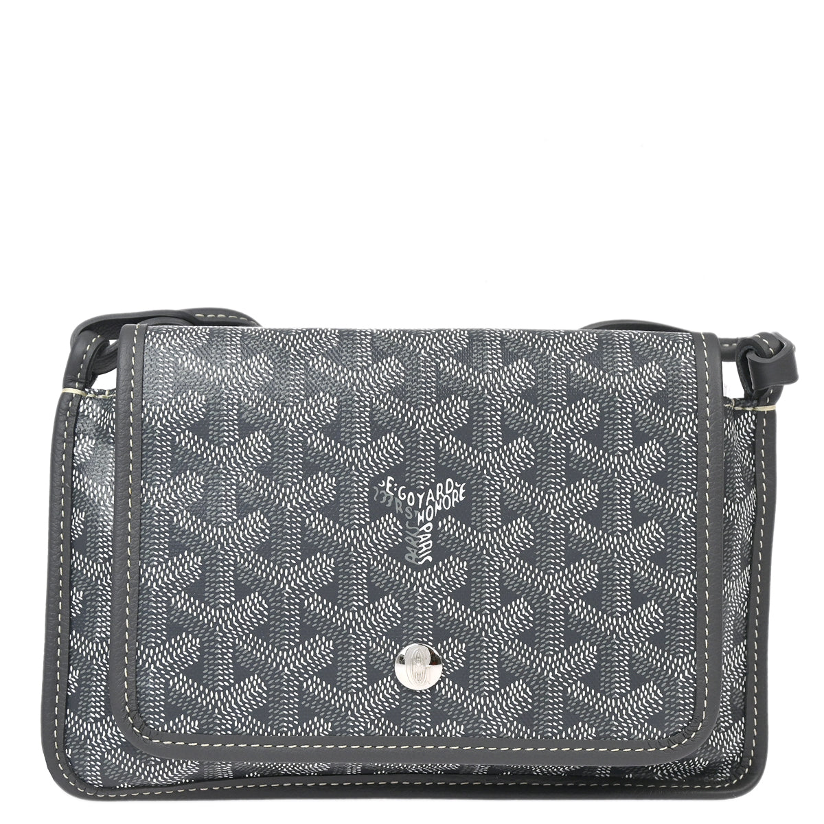 Goyard Gray Plumet Shoulder Bag Pochette Wallet