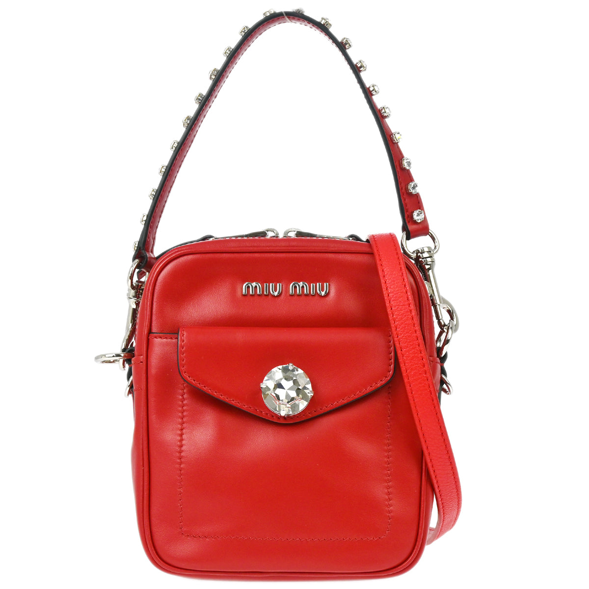 Miu Miu Red Shoulder Handbag