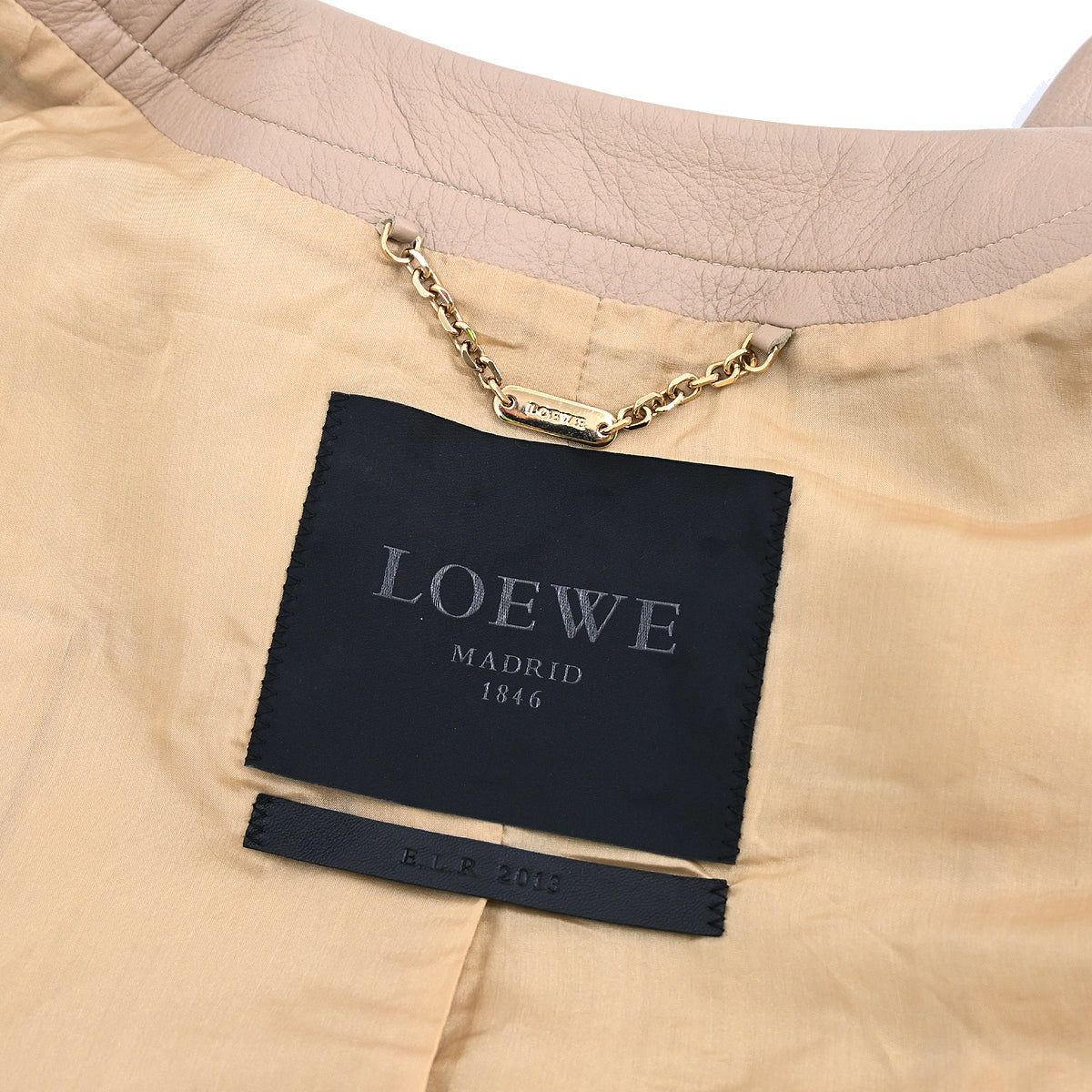 Loewe Collarless Jacket Beige #38