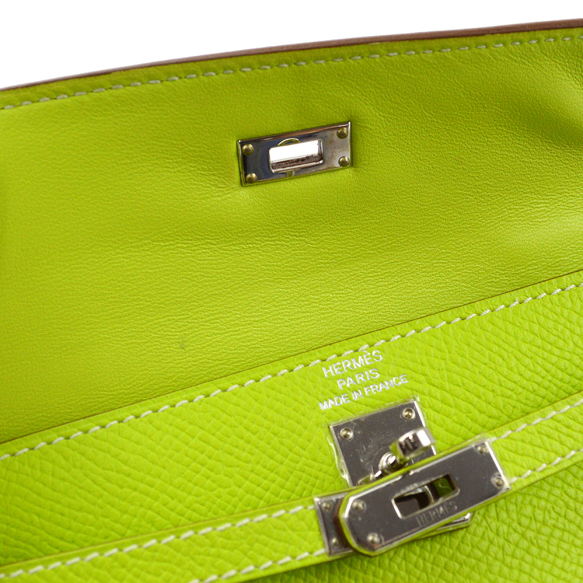 Hermes 2011 Kiwi Epsom Tiny Kelly 2way Shoulder Handbag