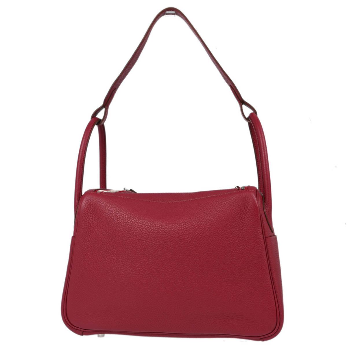 Hermes 2010 Bordeaux Taurillon Clemence Lindy 30 Shoulder Bag