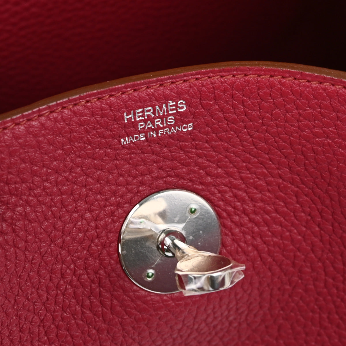 Hermes Bordeaux Taurillon Clemence Lindy 30 Shoulder Bag