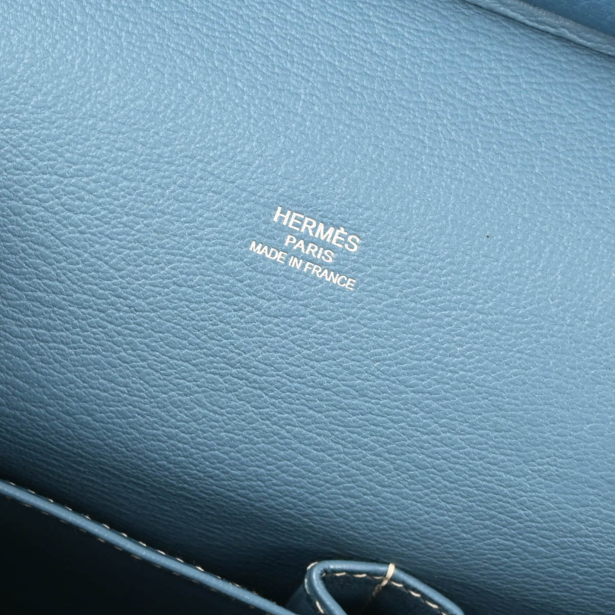 Hermes 2010 Blue Jean Taurillon Clemence Jypsiere 28 Shoulder Bag