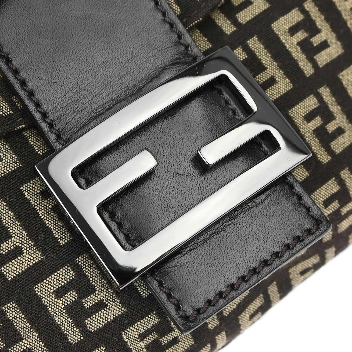 Fendi Brown Zucchino Handbag