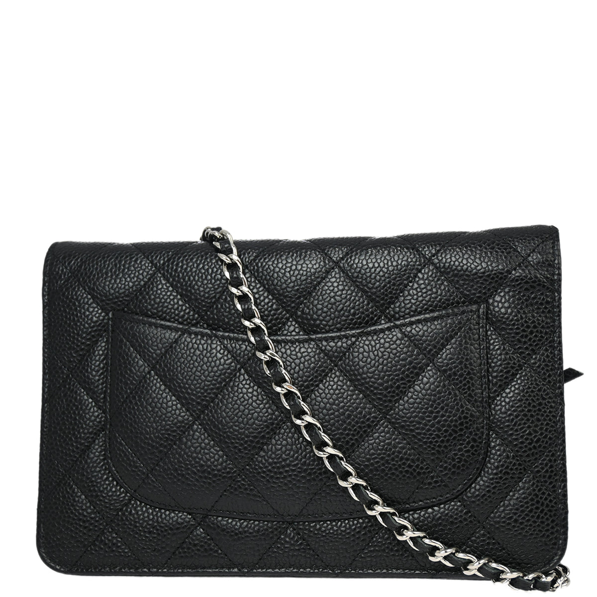 Chanel 2016-2017 Black Caviar Classic WOC Shoulder Wallet Bag