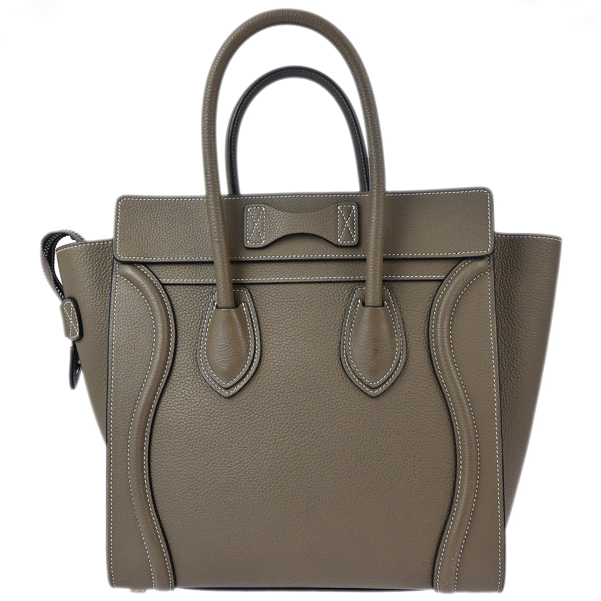 Celine Gray Micro Luggage Handbag