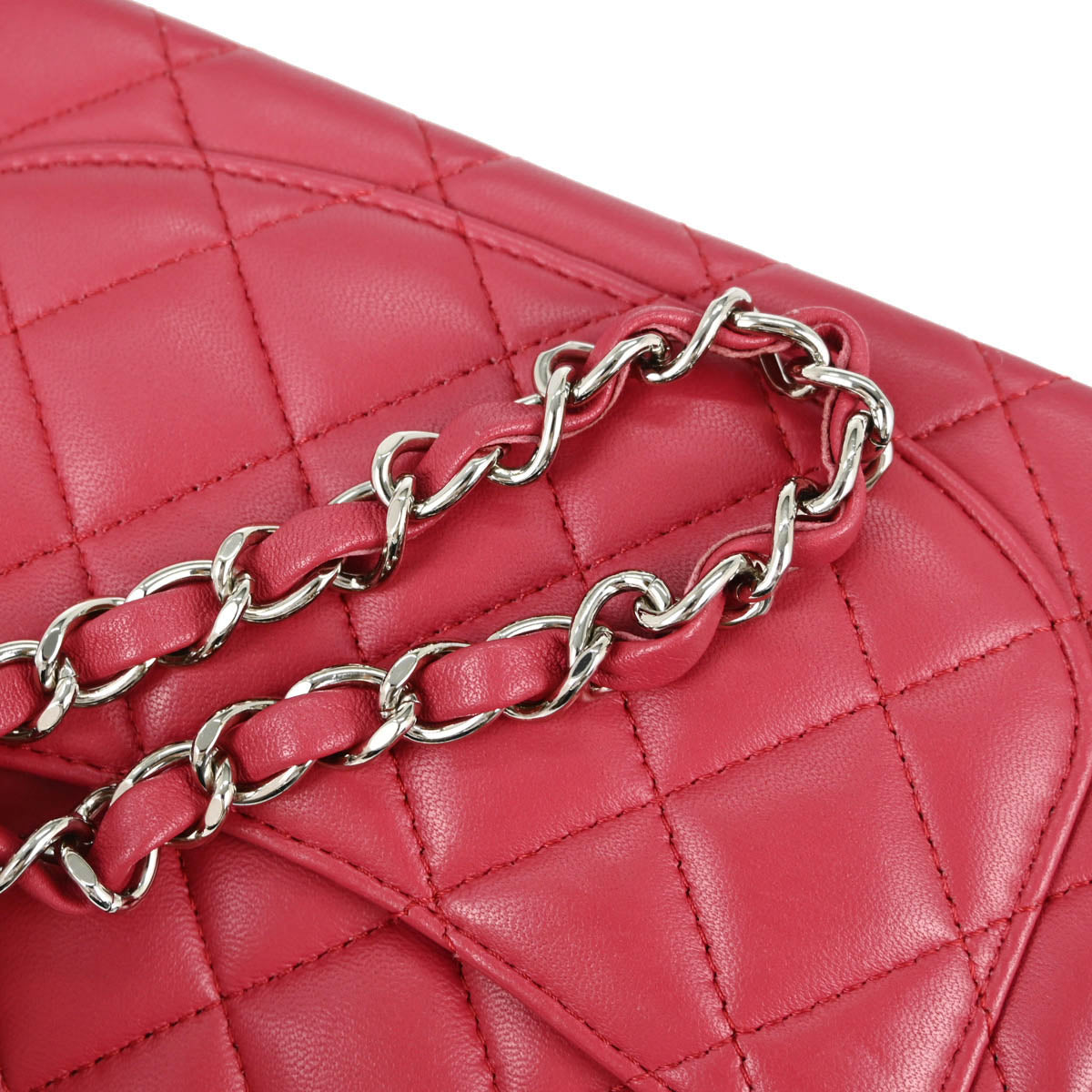 Chanel 2018-2019 Pink Lambskin Mini Classic Square Flap Shoulder Bag 17