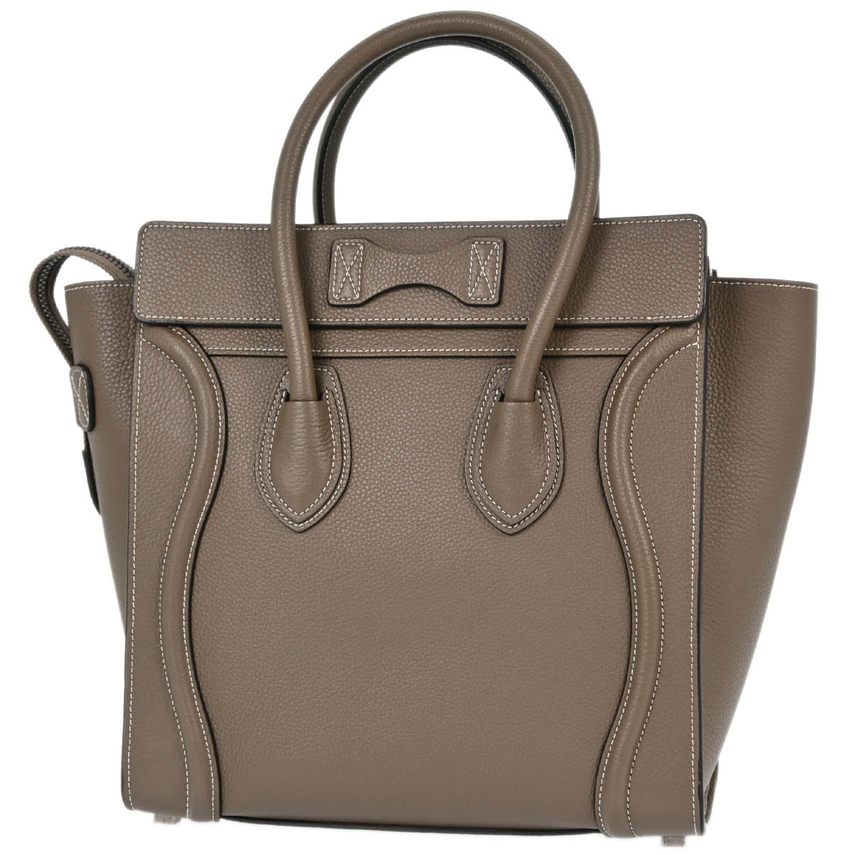 Celine Gray Luggage Micro Shopper Handbag