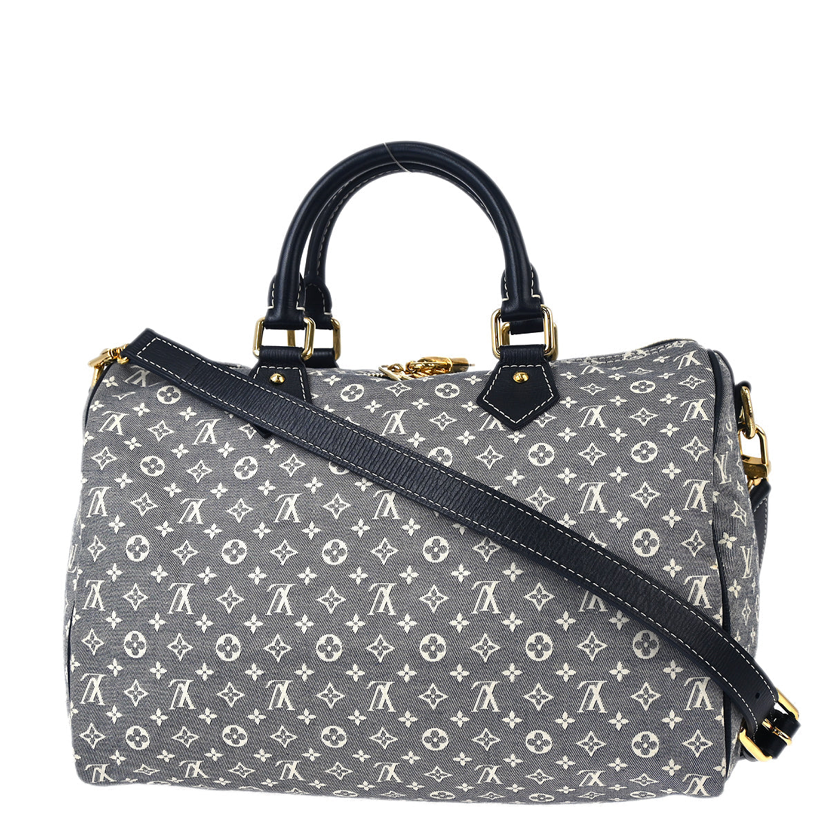 Louis Vuitton 2013 Gray Monogram Idylle Speedy Bandouliere 30 M56703