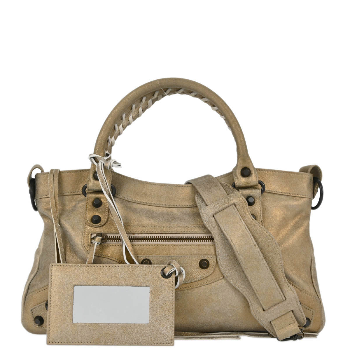 Balenciaga Gold The First 2way Handbag