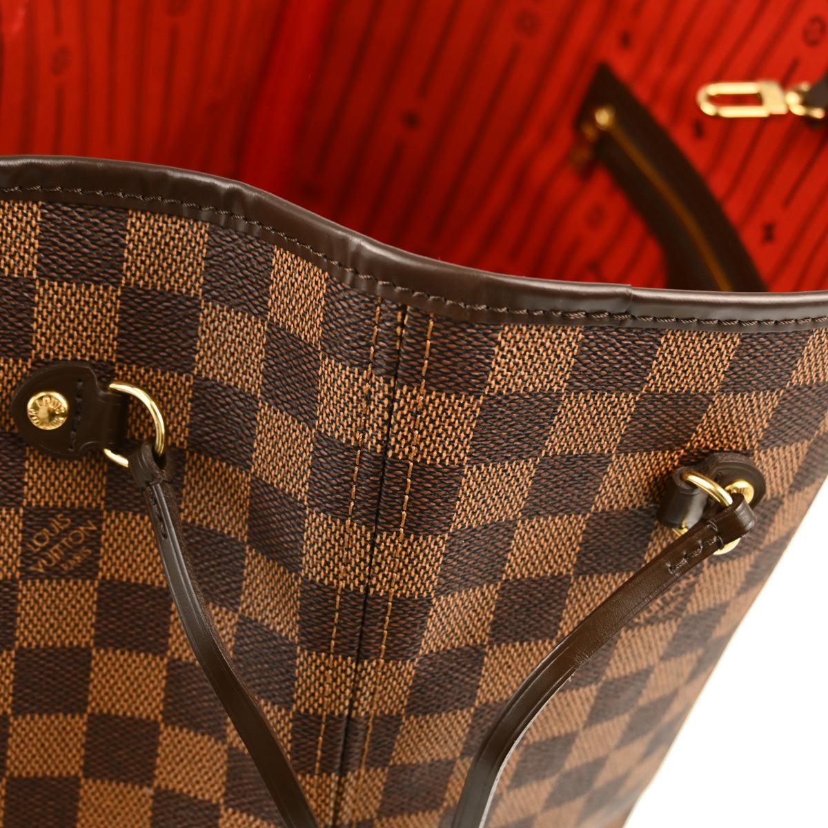 Louis Vuitton 2012 Damier Neverfull MM Shoulder Tote Bag N51105