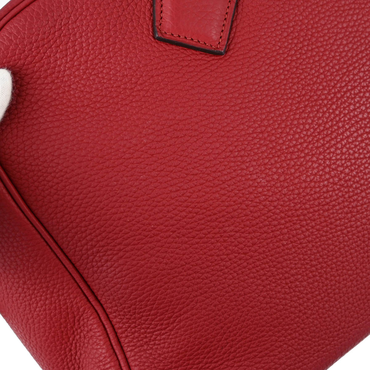 Hermes 2016 Rouge Casaque Taurillon Clemence Victoria 35 Handbag