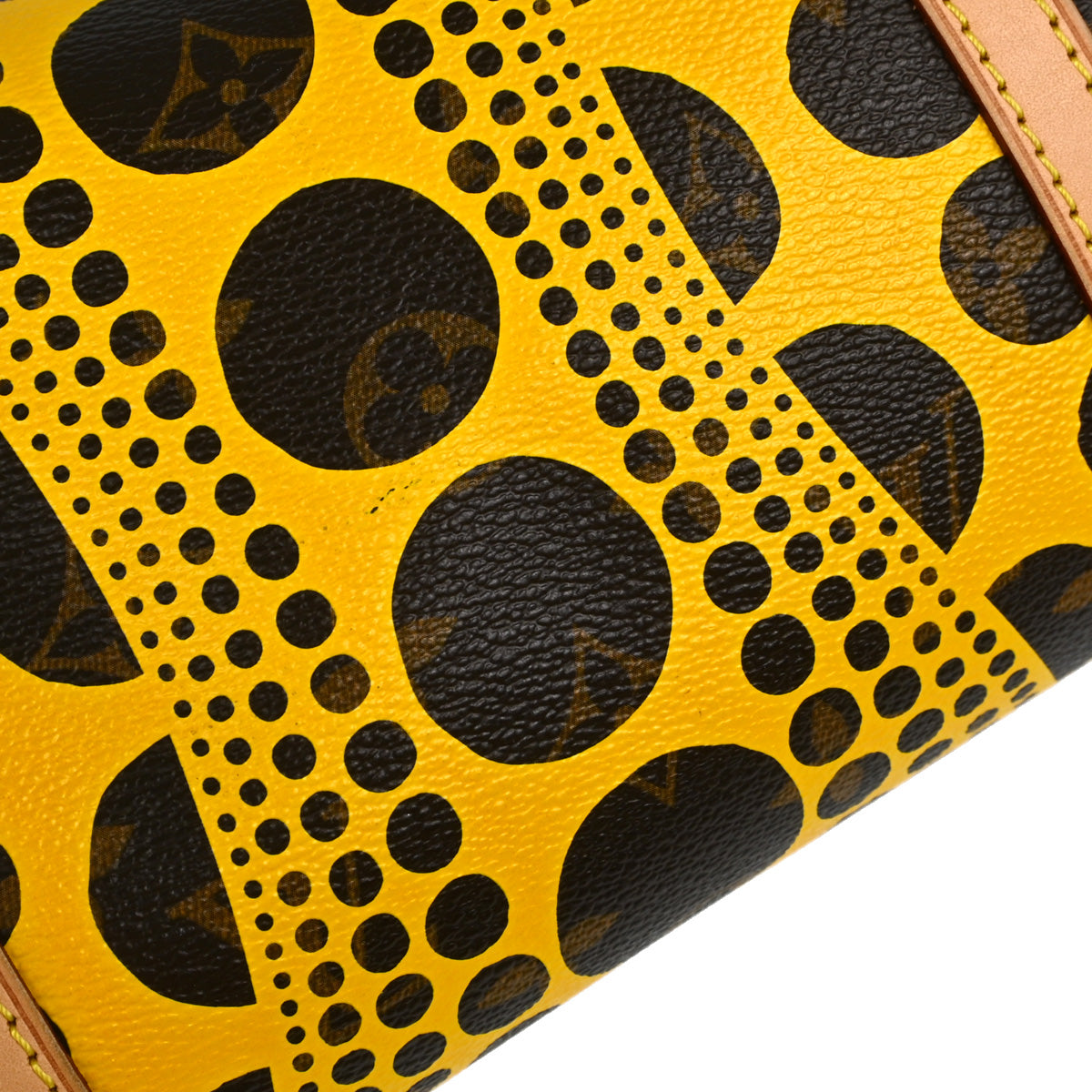 Louis Vuitton Yellow Pumpkin Dot Papillon GM Handbag M40688