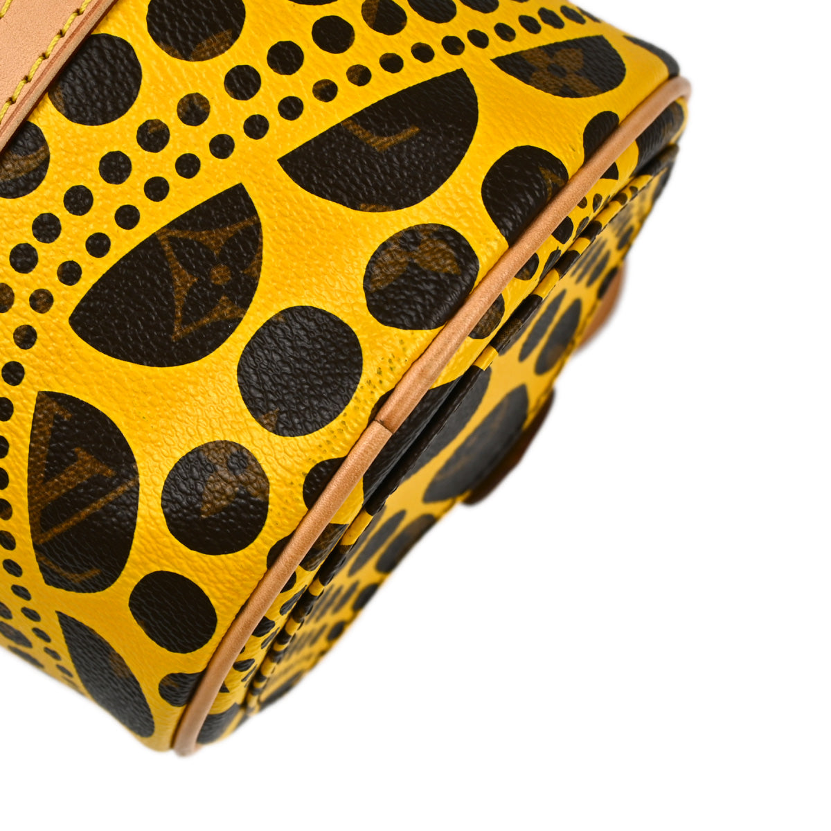 Louis Vuitton Yellow Pumpkin Dot Papillon GM Handbag M40688