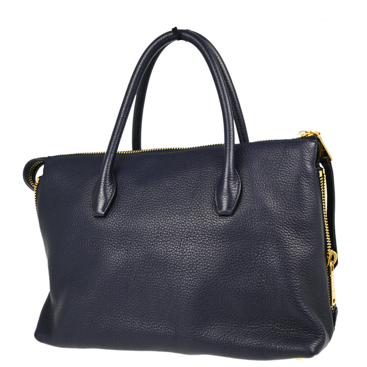 Miu Miu Navy Leather Handbag