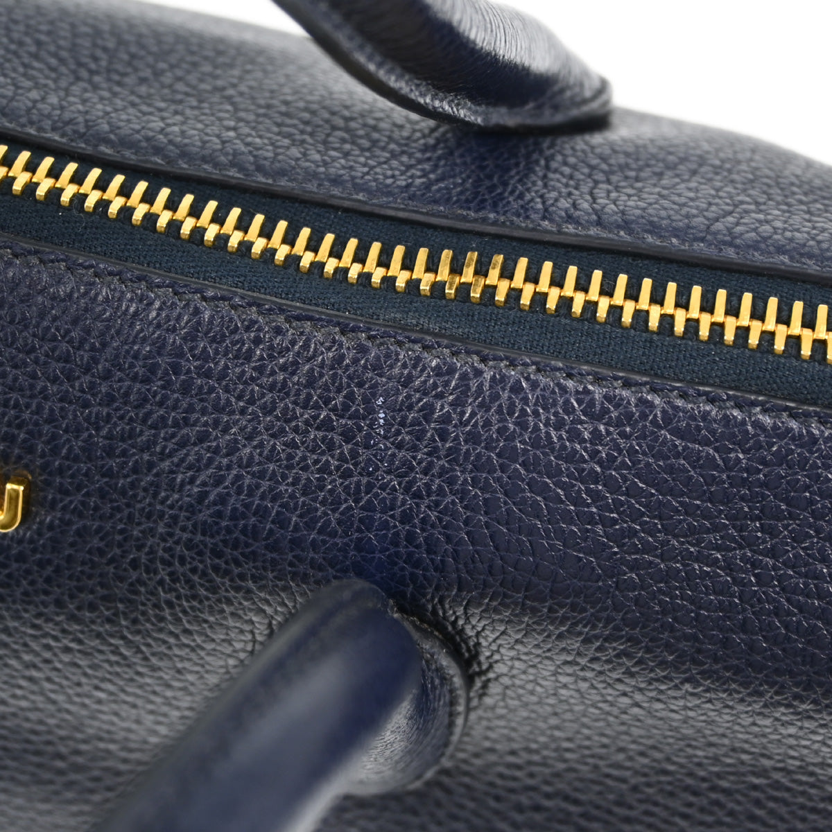 Miu Miu Navy Leather Handbag