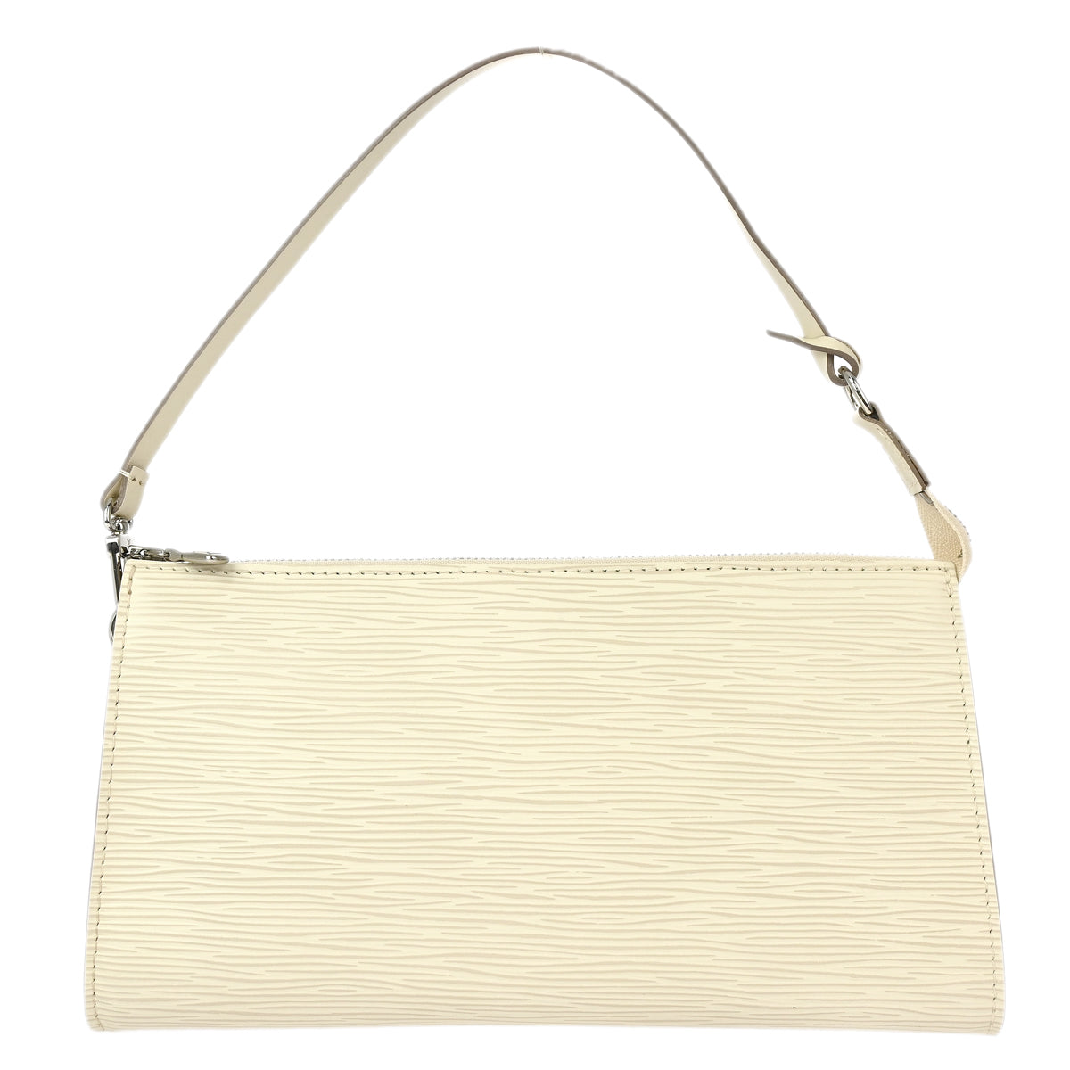 Louis Vuitton 2012 White Epi Pochette Accessoires Pouch Handbag M4031J