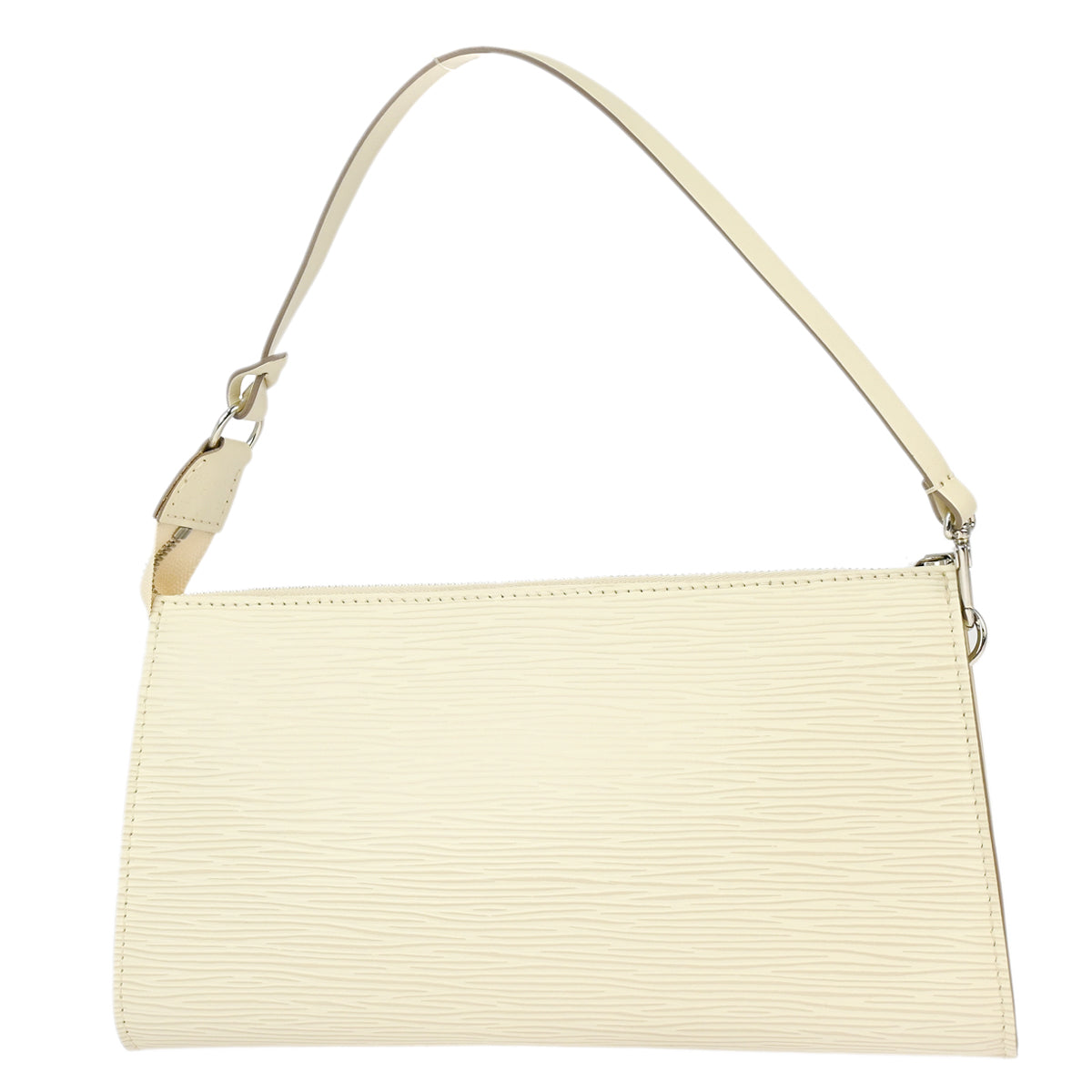 Louis Vuitton 2012 White Epi Pochette Accessoires Pouch Handbag M4031J