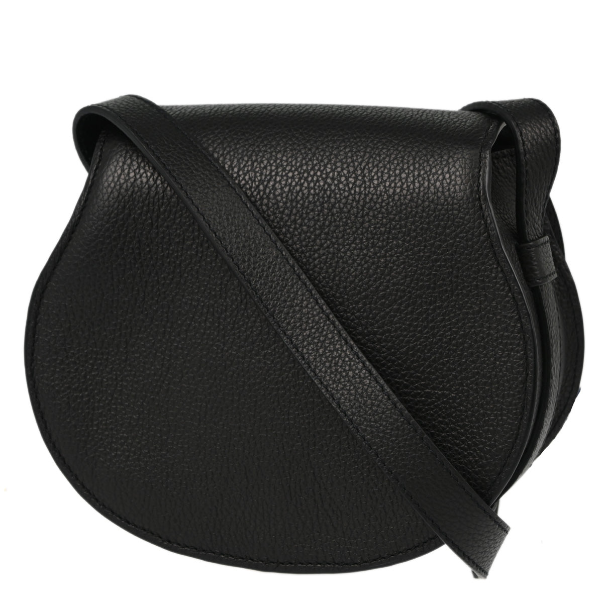 Chloe Black Leather Marcie Shoulder Bag