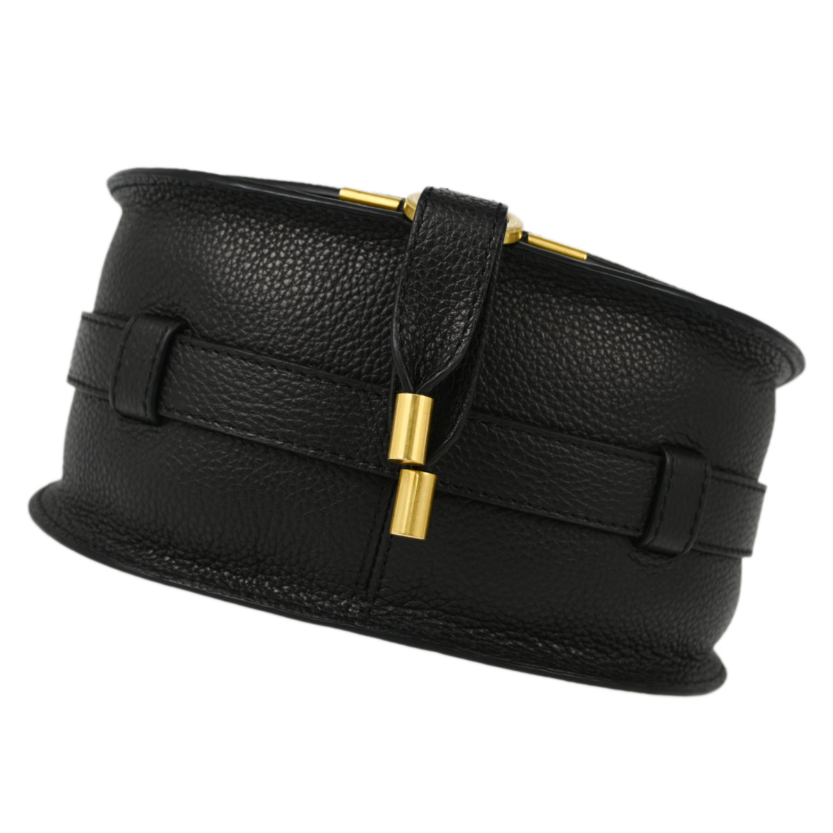 Chloe Black Leather Marcie Shoulder Bag