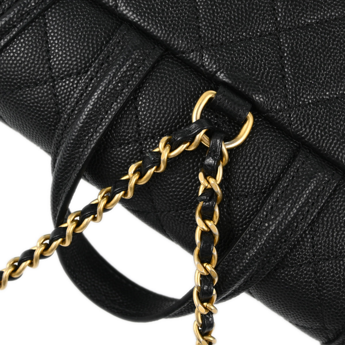 Chanel 2019 Black Caviar Filigree Backpack