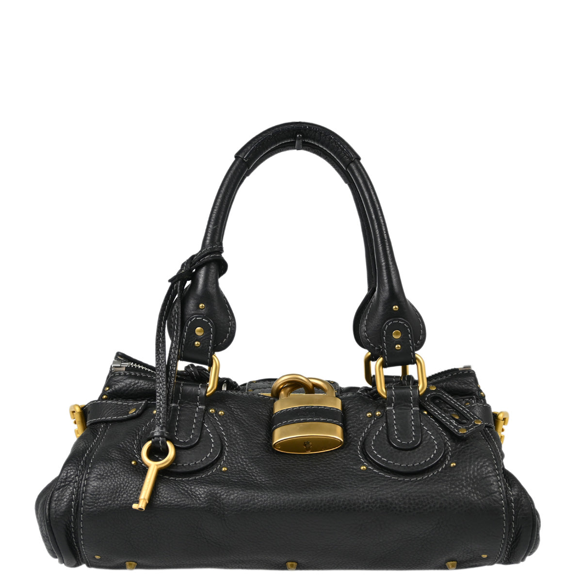 Chloe Black Leather Paddington Handbag