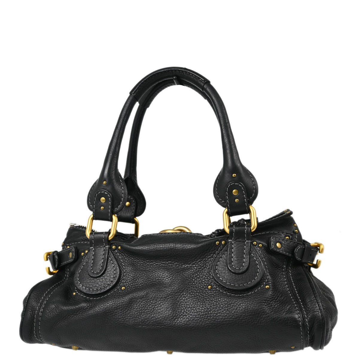 Chloe Black Leather Paddington Handbag