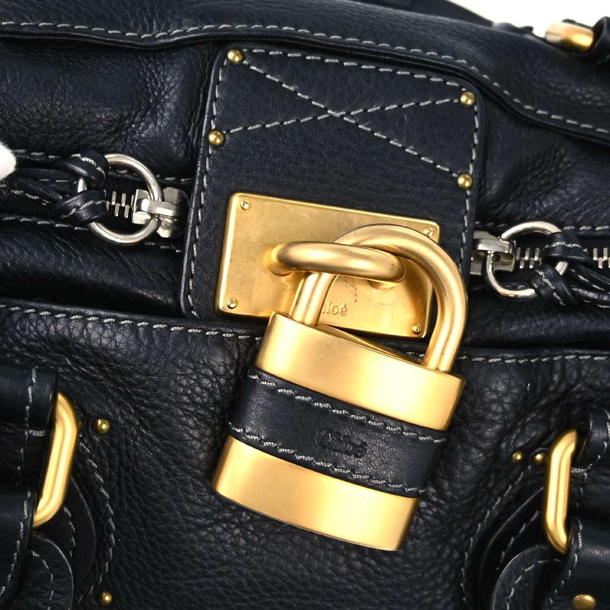 Chloe Black Leather Paddington Handbag