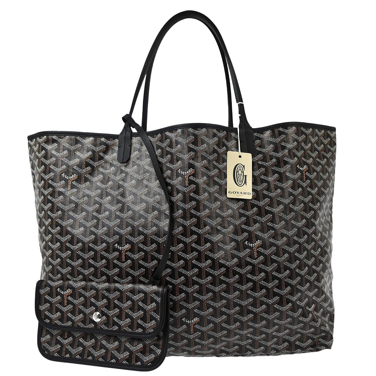 Goyard Black Saint Louis GM Tote Handbag