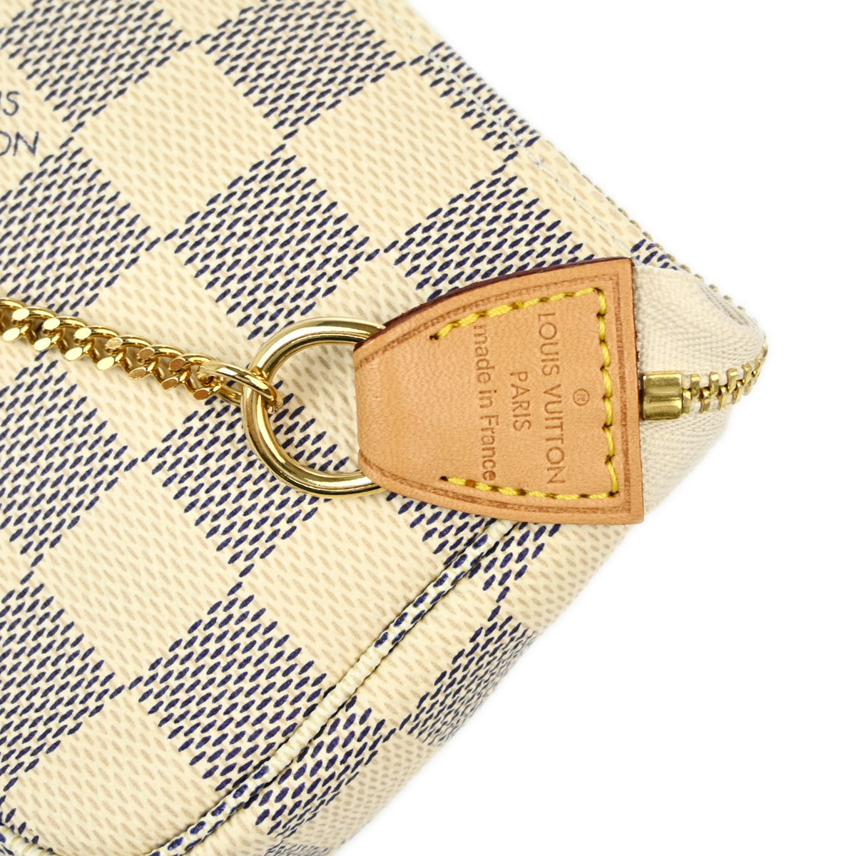 Louis Vuitton 2015 Damier Azur Mini Pochette Accessoires Handbag N58010