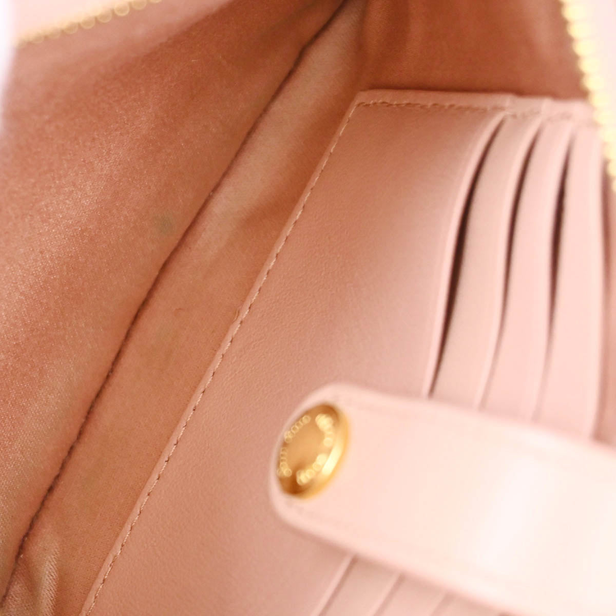 Miu Miu Pink Lambskin Matelasse Shoulder Bag