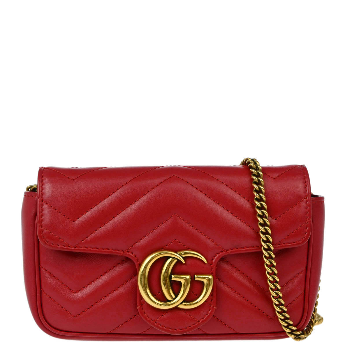 Gucci Red Marmont Shoulder Bag