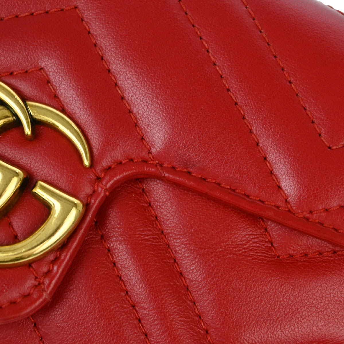 Gucci Red Marmont Shoulder Bag