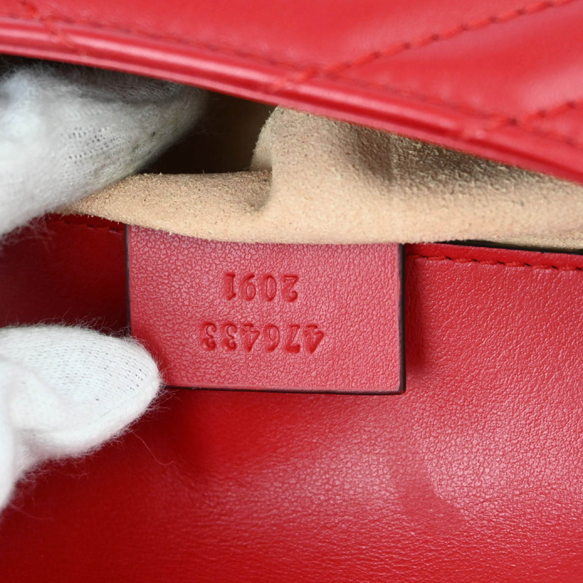 Gucci Red Marmont Shoulder Bag