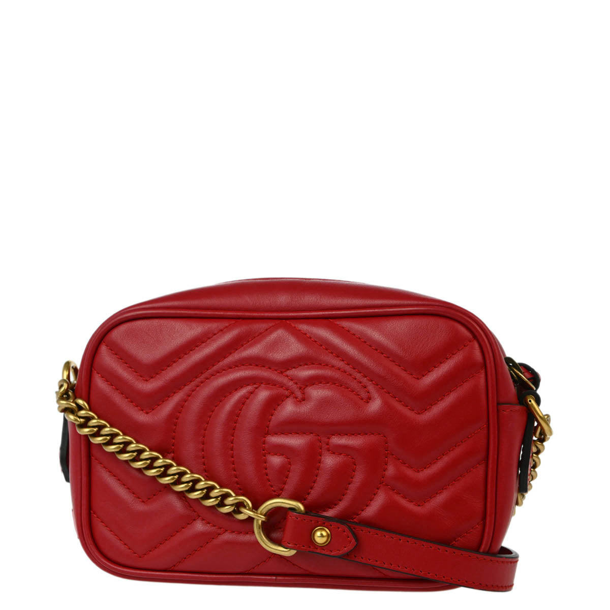 Gucci Red Marmont Shoulder Bag