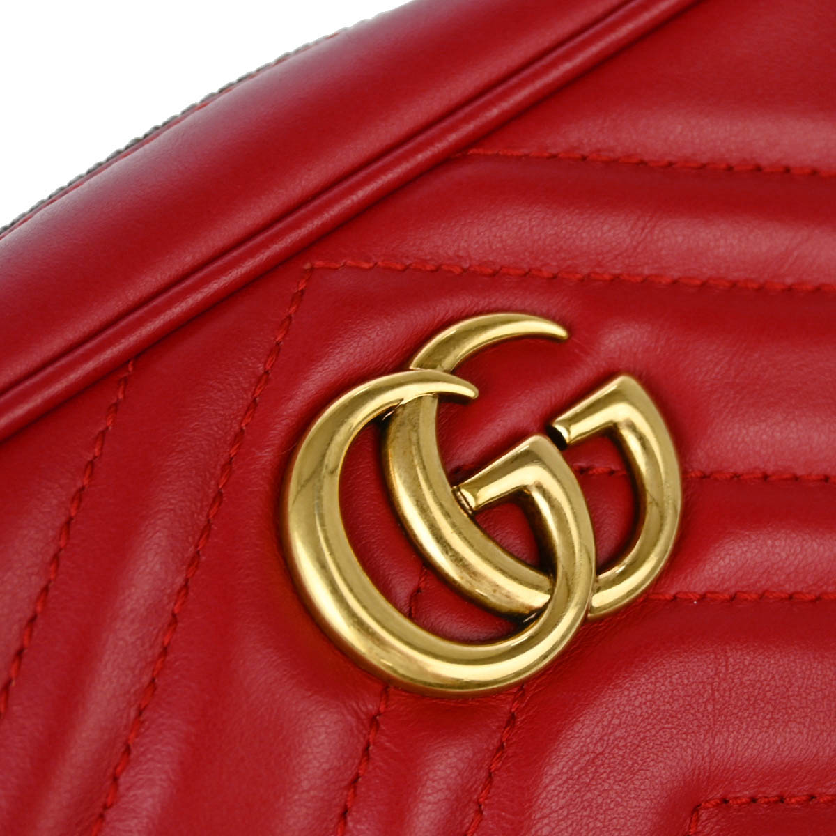 Gucci Red Marmont Shoulder Bag