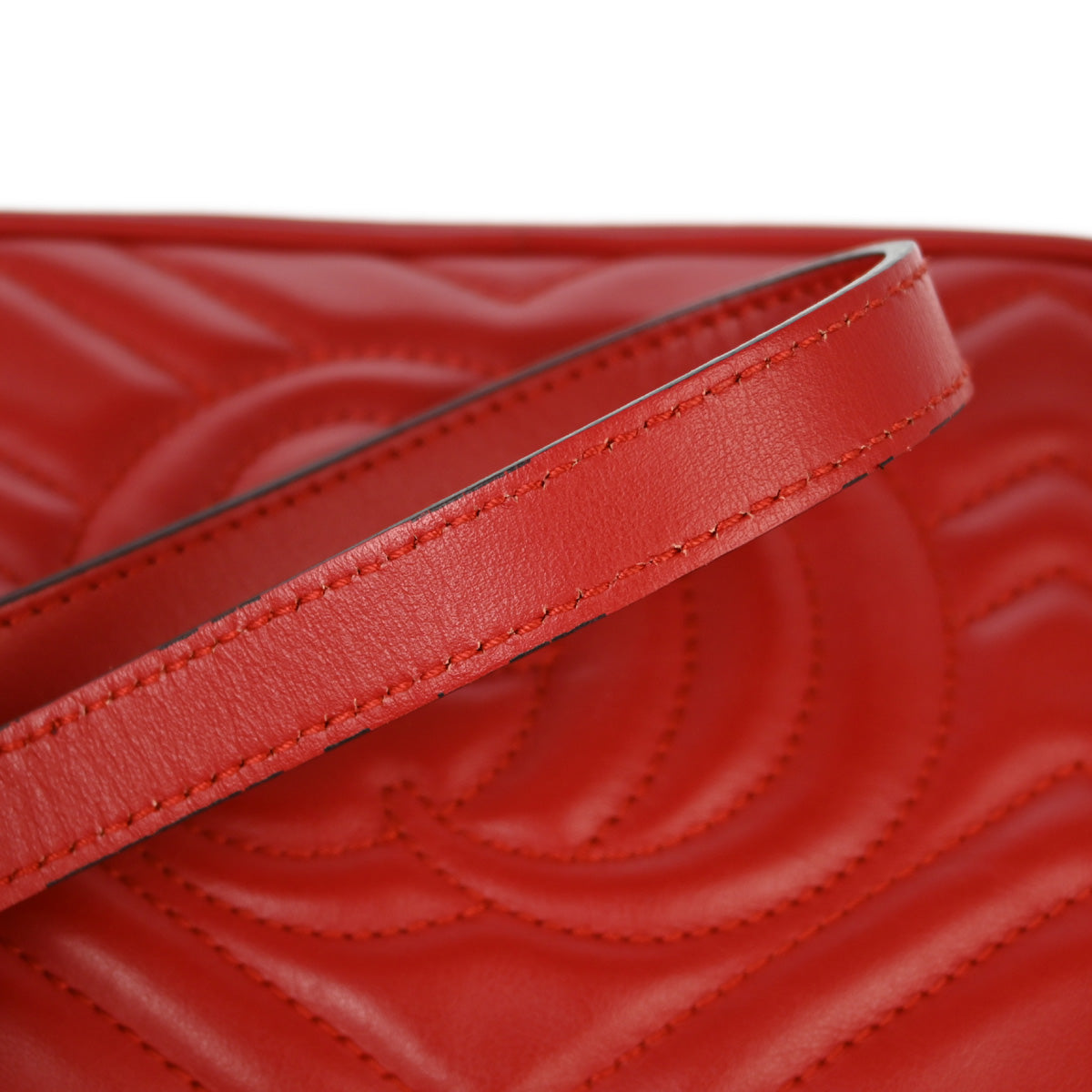 Gucci Red Marmont Shoulder Bag