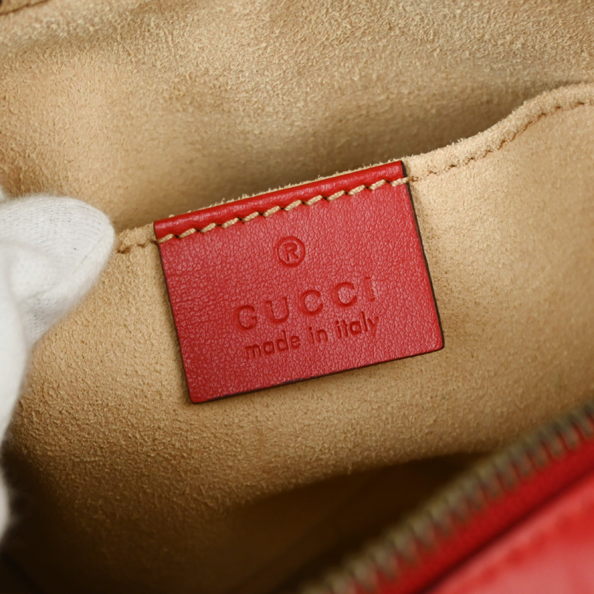 Gucci Red Marmont Shoulder Bag