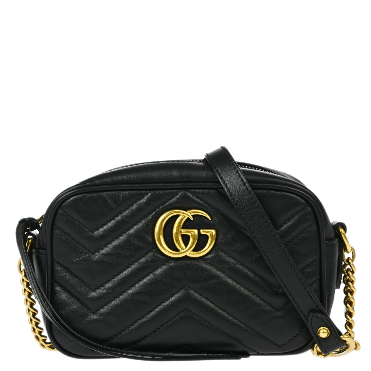 Gucci 2015 Black Marmont Shoulder Bag