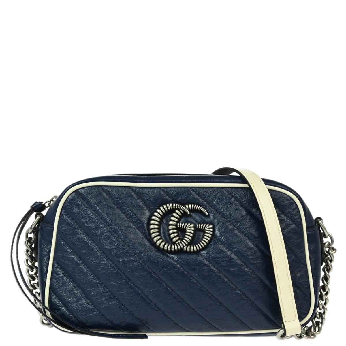 Gucci Navy Marmont Shoulder Bag