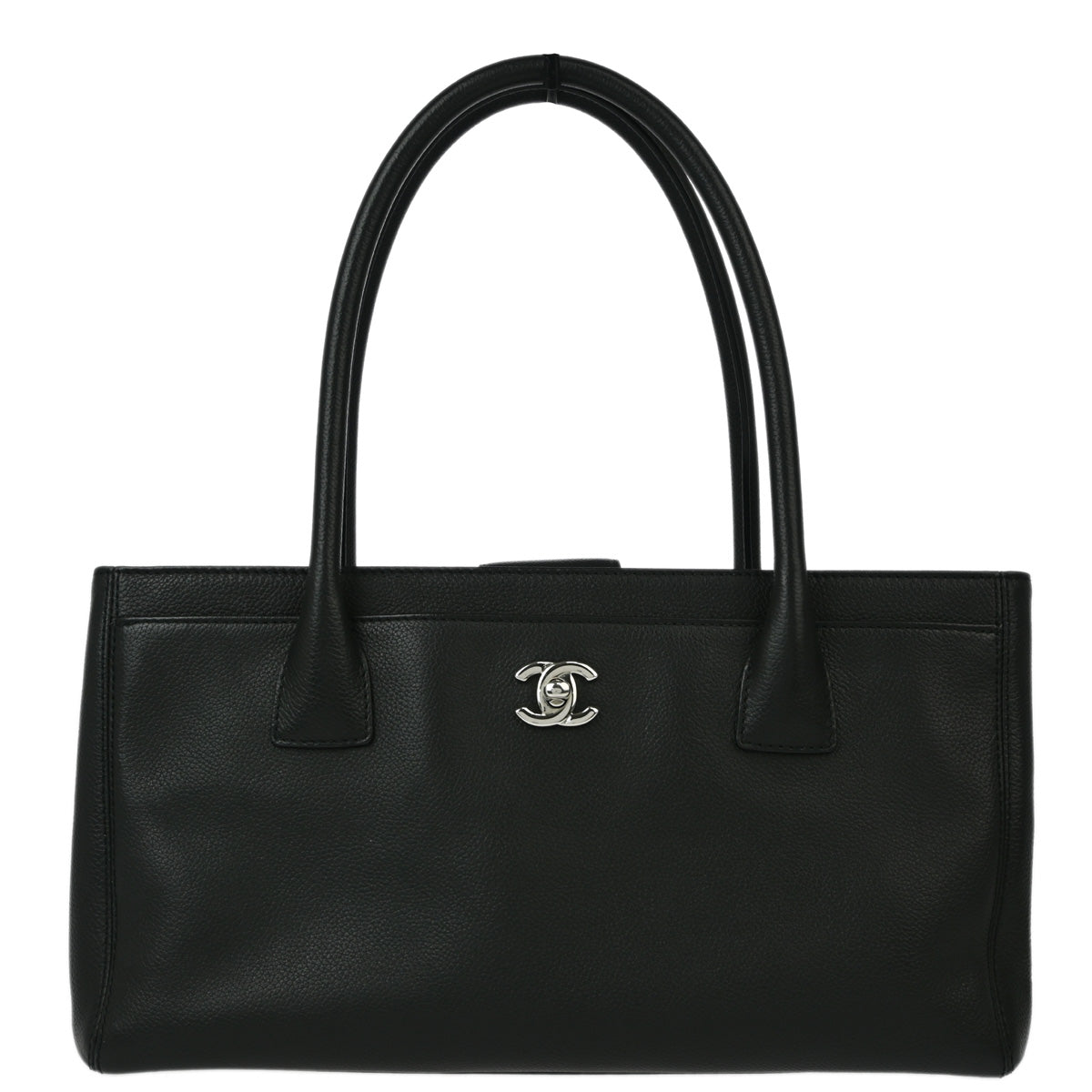 Chanel 2012-2013 Black Calfskin Executive Cerf Tote Bag