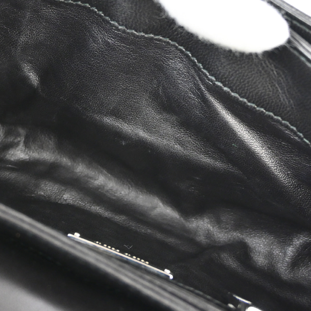 Miu Miu Black Lambskin Matelasse Pattina Shoulder Bag