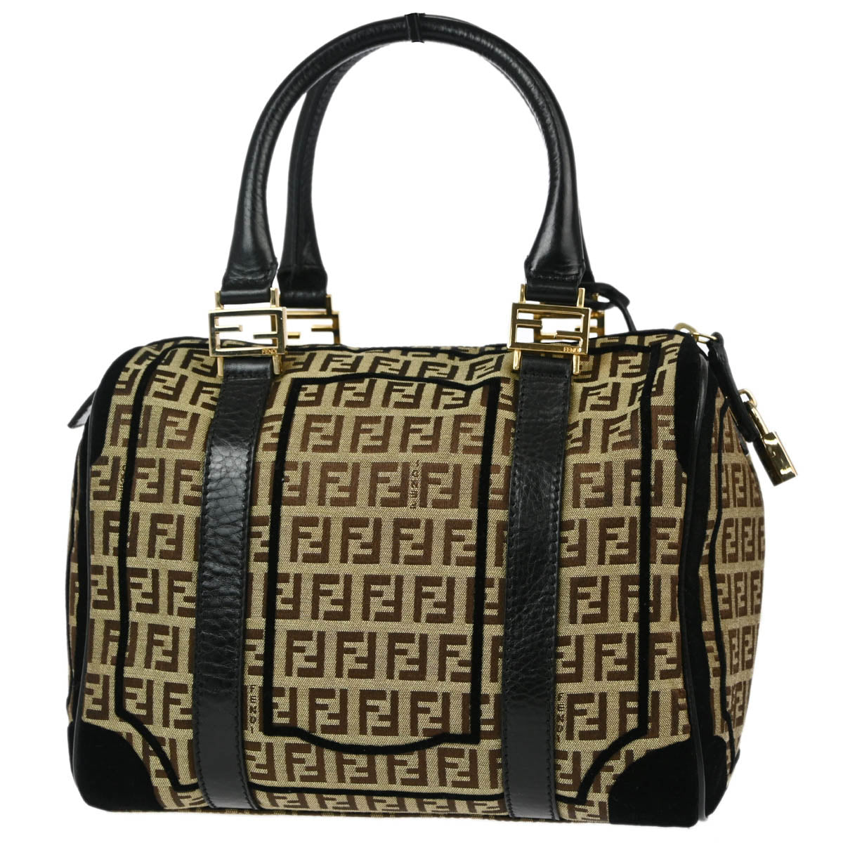 Fendi Brown Zucchino Handbag