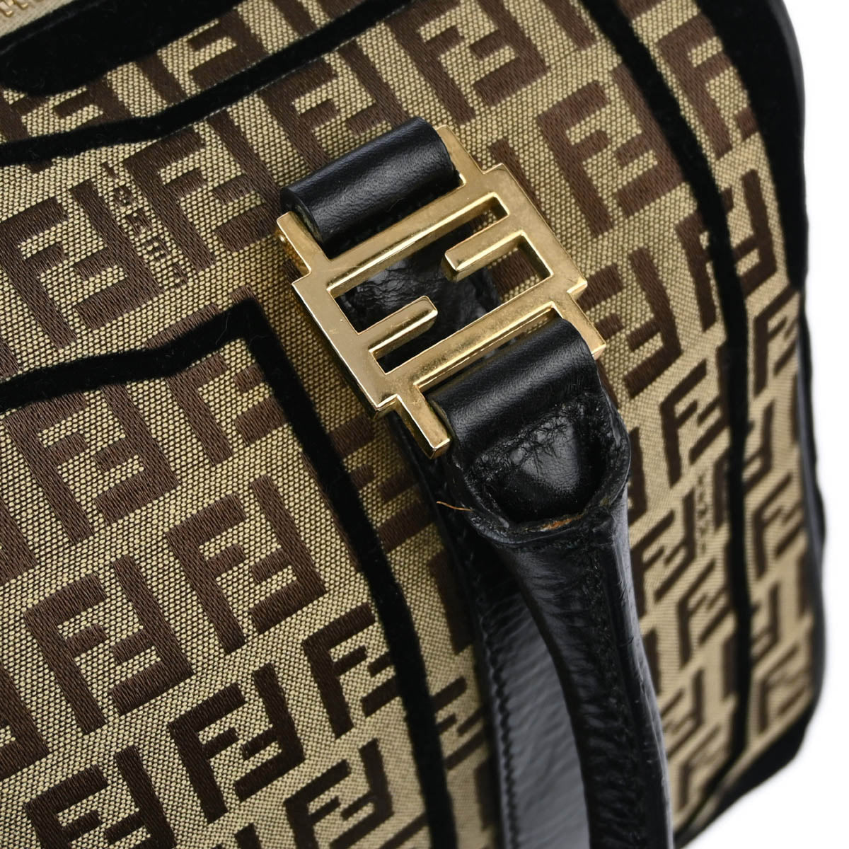 Fendi Brown Zucchino Handbag