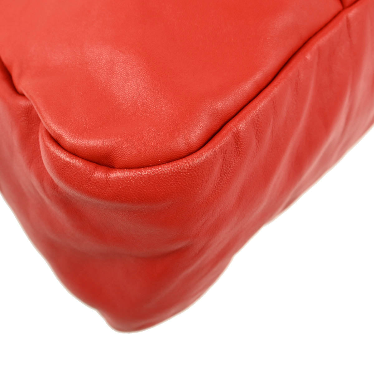 Miu Miu Red Lambskin Shoulder Bag