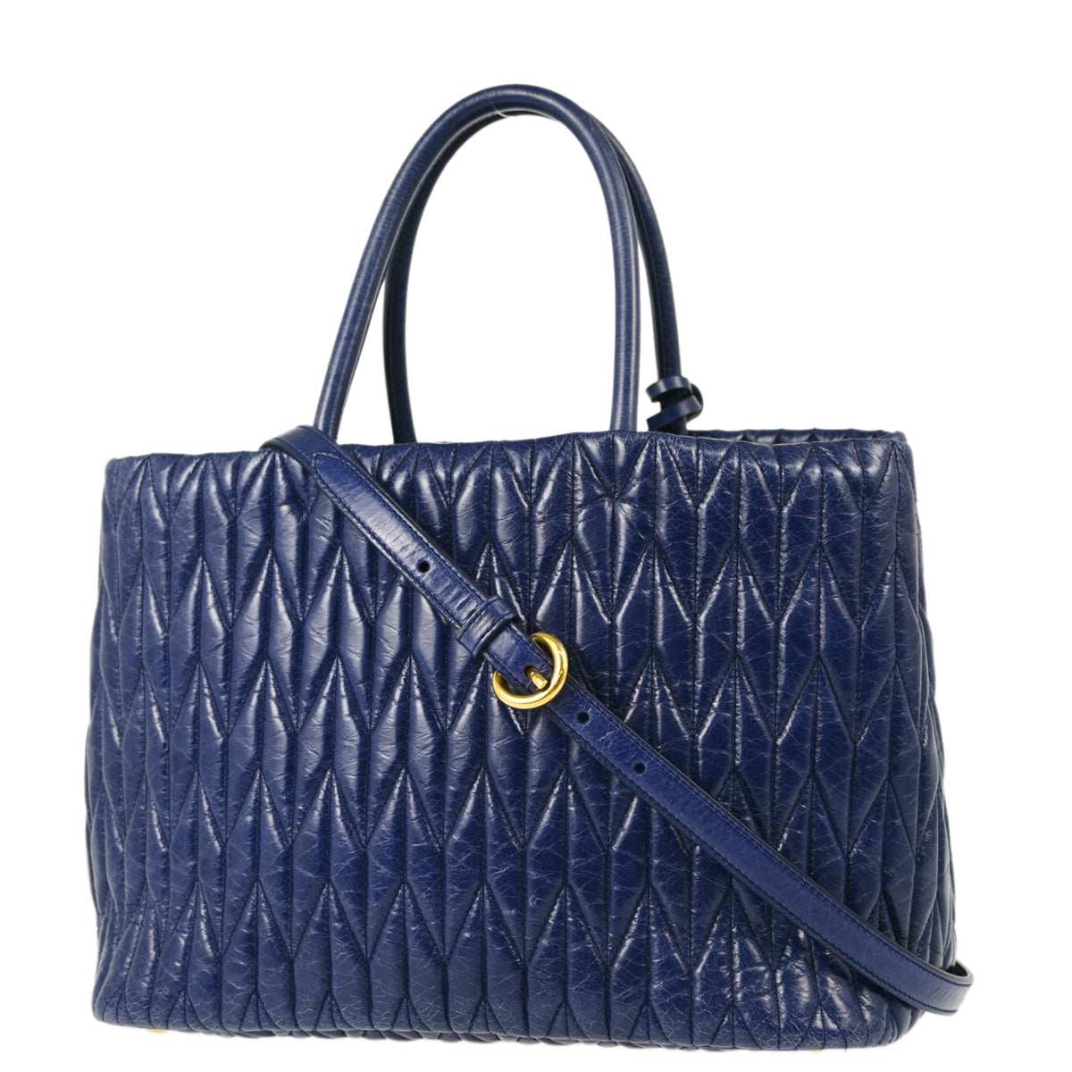 Miu Miu Navy 2way Shoulder Handbag