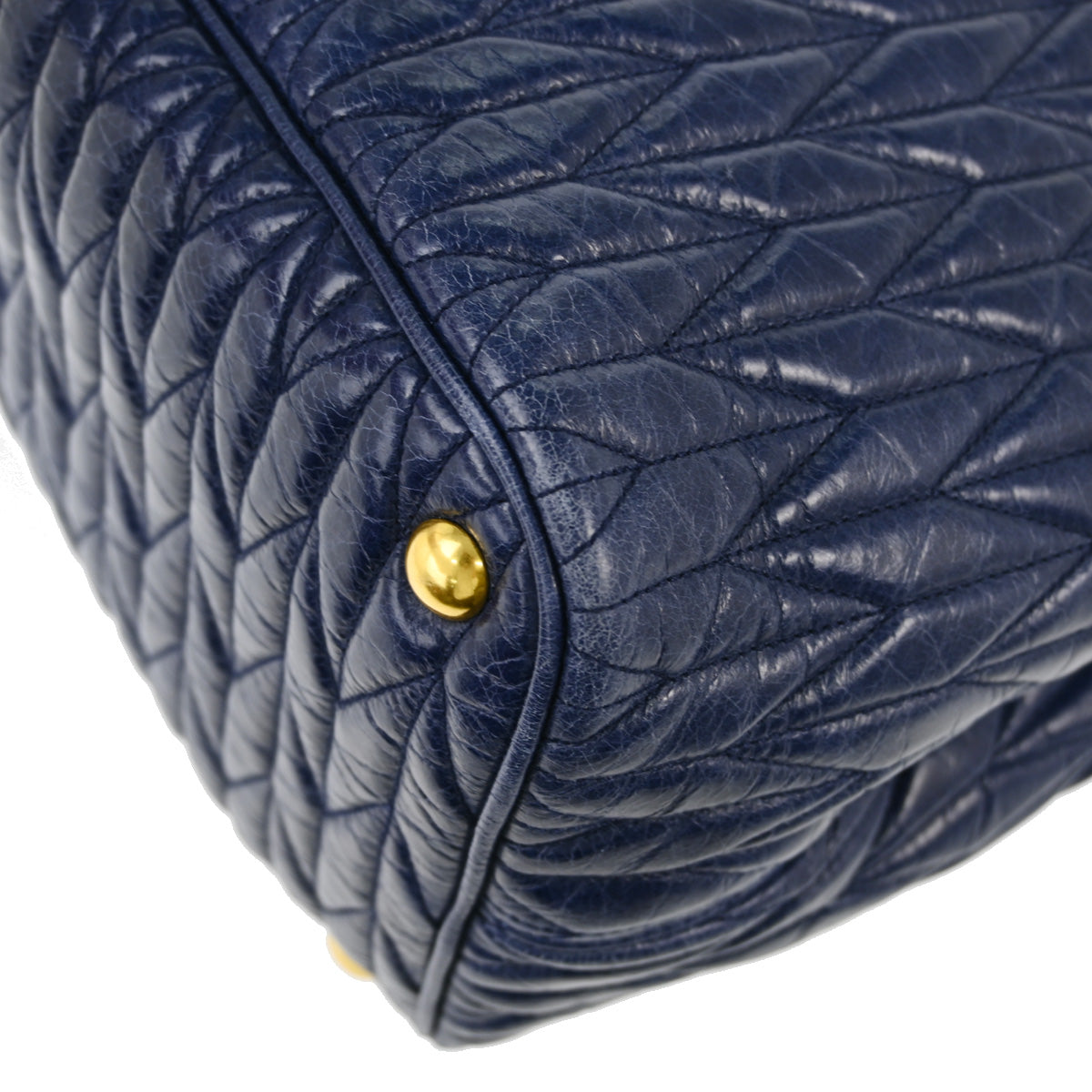 Miu Miu Navy 2way Shoulder Handbag